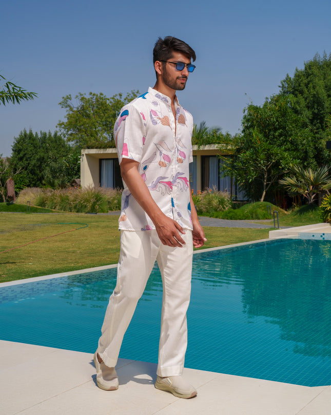 Percy - Half Sleeve Abstract Printed Shirt