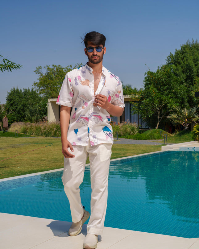 Percy - Half Sleeve Abstract Printed Shirt