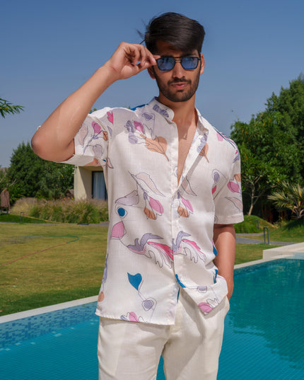 Percy - Half Sleeve Abstract Printed Shirt