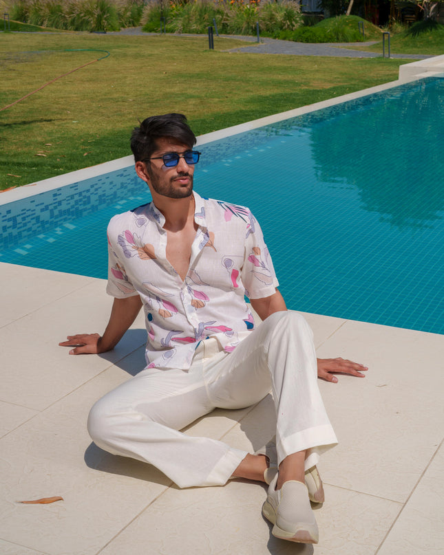 Percy - Half Sleeve Abstract Printed Shirt