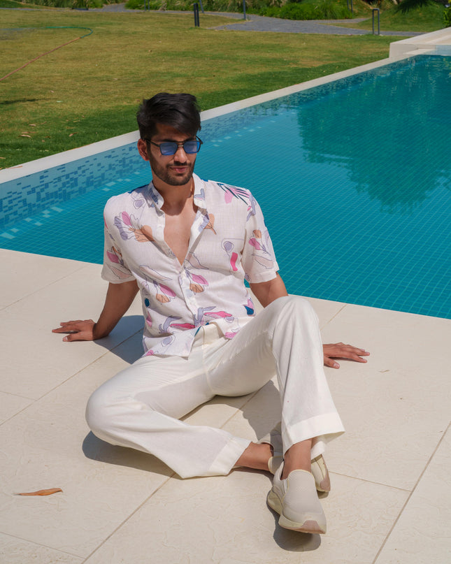 Percy - Half Sleeve Abstract Printed Shirt