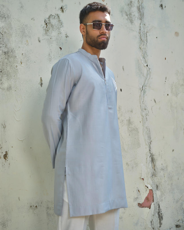 Men’s Butterfly Motif Kurta – FlyDesi (Hand-Embroidered, 10 Colors)