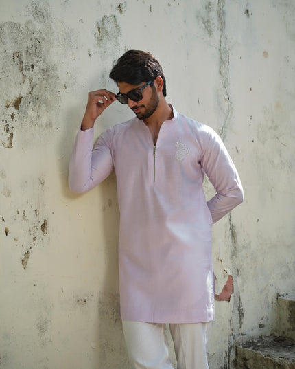 Men’s Keri Motif Kurta – Kacchi Keri (Handcrafted, 10 Colors) | Khadidhaga
