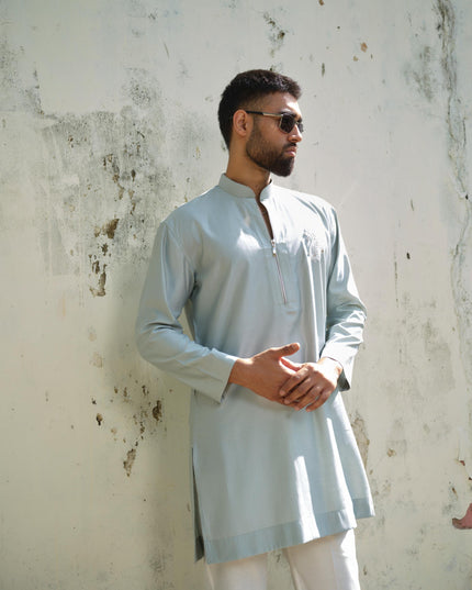 Men’s Keri Motif Kurta – Kacchi Keri (Handcrafted, 10 Colors) | Khadidhaga