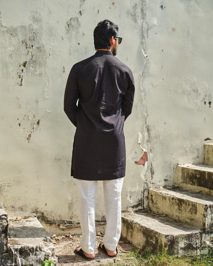 Men’s Keri Motif Kurta – Kacchi Keri (Handcrafted, 10 Colors) | Khadidhaga