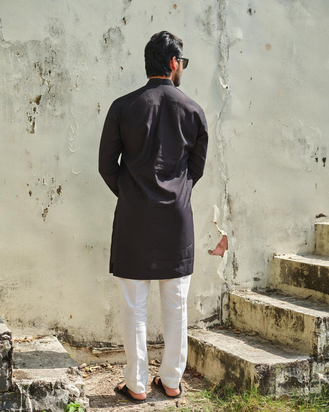 Men’s Keri Motif Kurta – Kacchi Keri (Handcrafted, 10 Colors) | Khadidhaga