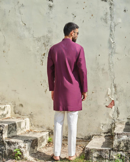 Men's Mirror Work Kurta - Aaina Handcrafted Wedding Kurta | 10 Colors | Khadidhaga