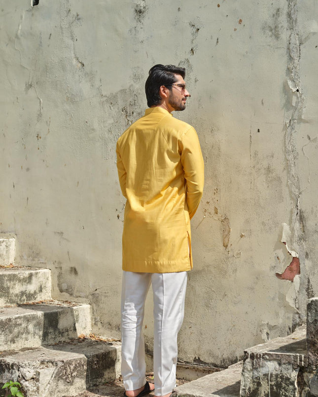 Men's Mirror Work Kurta - Aaina Handcrafted Wedding Kurta | 10 Colors | Khadidhaga