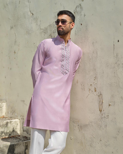 Men's Mirror Work Kurta - Aaina Handcrafted Wedding Kurta | 10 Colors | Khadidhaga
