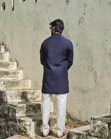 Men's Mirror Work Kurta - Aaina Handcrafted Wedding Kurta | 10 Colors | Khadidhaga