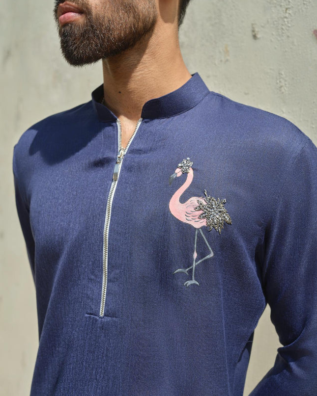 Raj Hans - Hand Painted Motif Kurta