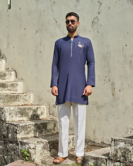 Raj Hans - Hand Painted Motif Kurta