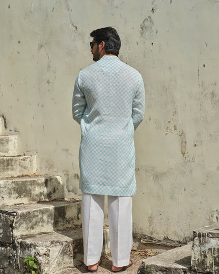 Checkmate - Checkered Kurta For Men