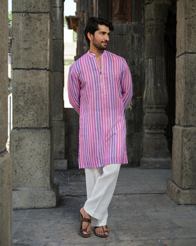 Sutra - Khadi Stripped Kurta
