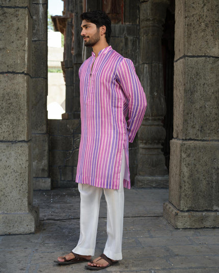 Sutra - Khadi Stripped Kurta