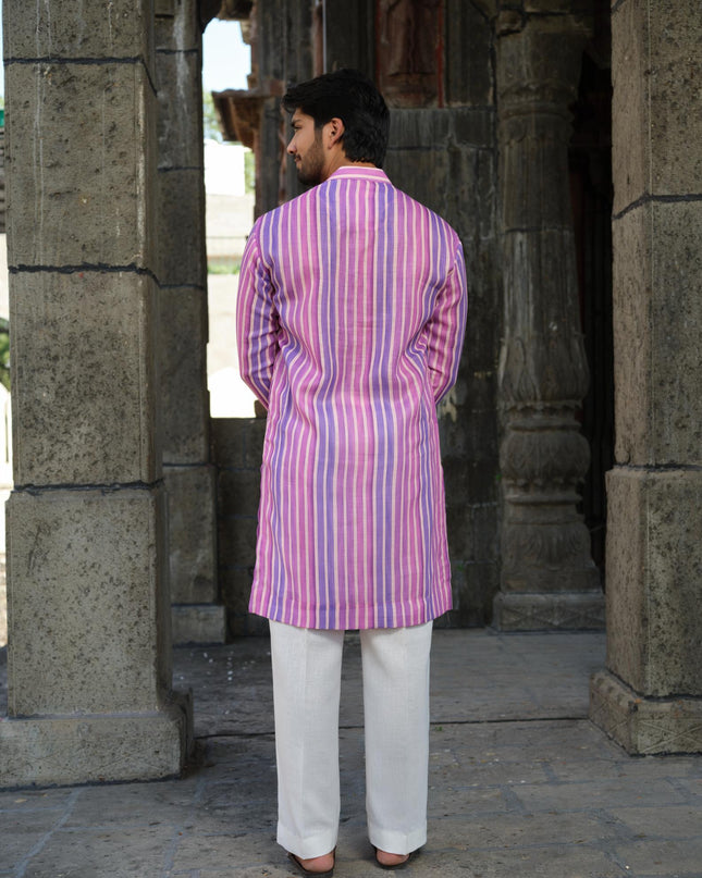Sutra - Khadi Stripped Kurta