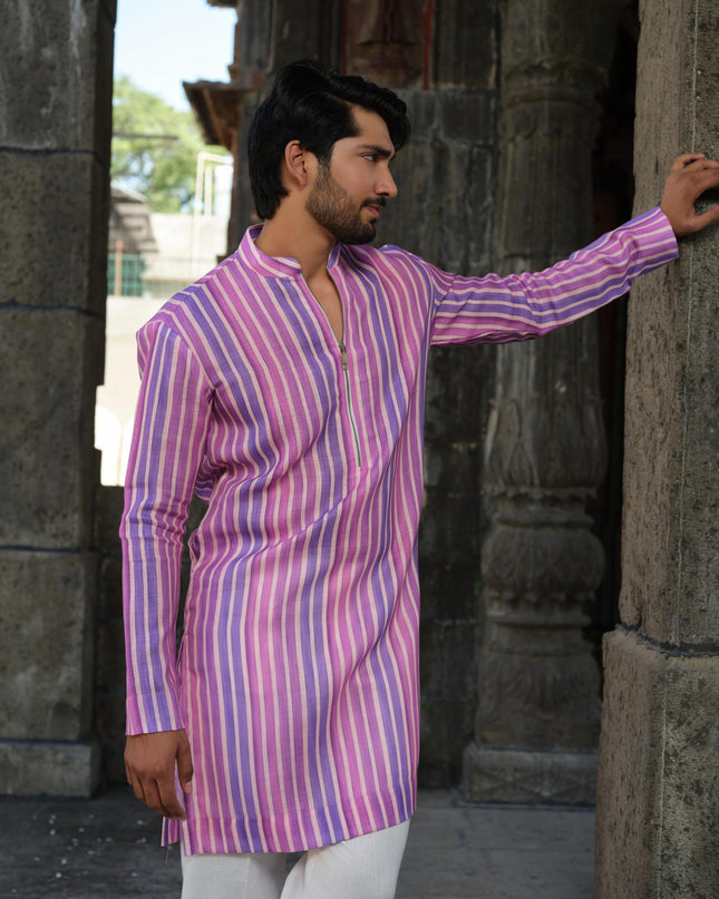 Sutra - Khadi Stripped Kurta