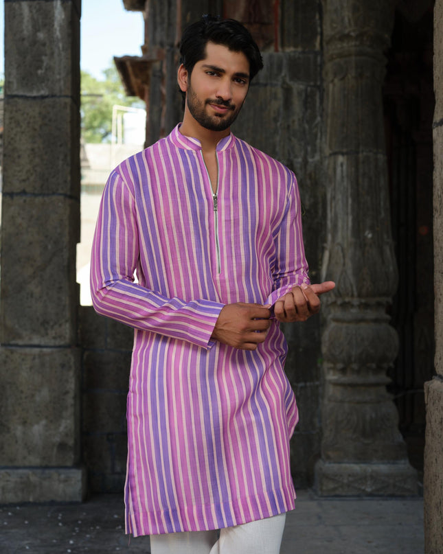 Sutra - Khadi Stripped Kurta