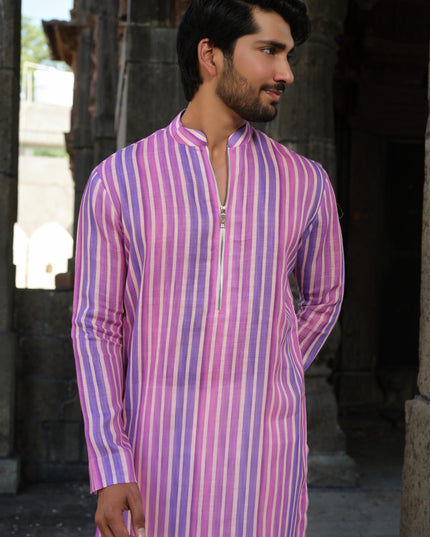 Sutra - Khadi Stripped Kurta