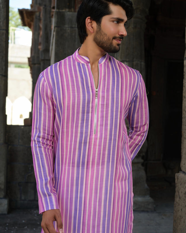 Sutra - Khadi Stripped Kurta