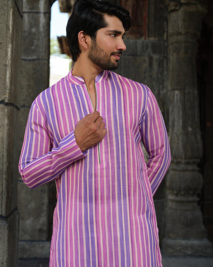 Sutra - Khadi Stripped Kurta