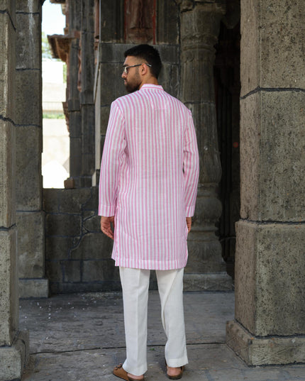 Rangmoh - Khadi Stripped Kurta