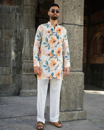 Desi Bloom - Printed Kurta For Men