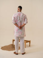 Raees Vibes — Men's Floral Printed Kurta | Khadi Linen Ethnic Wear | Khadidhaga