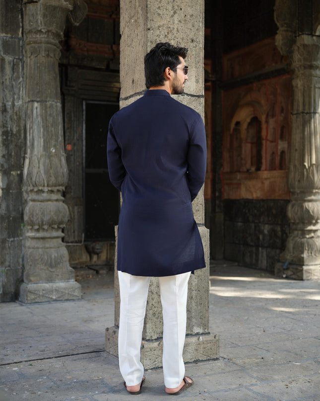 Men’s Keri Motif Kurta – Kacchi Keri (Handcrafted, 10 Colors) | Khadidhaga