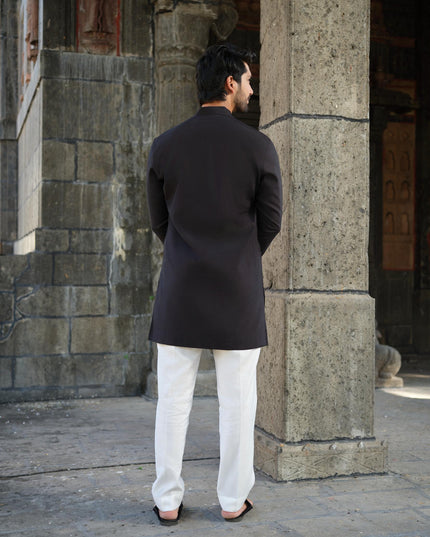 Men's Mirror Work Kurta - Aaina Handcrafted Wedding Kurta | 10 Colors | Khadidhaga