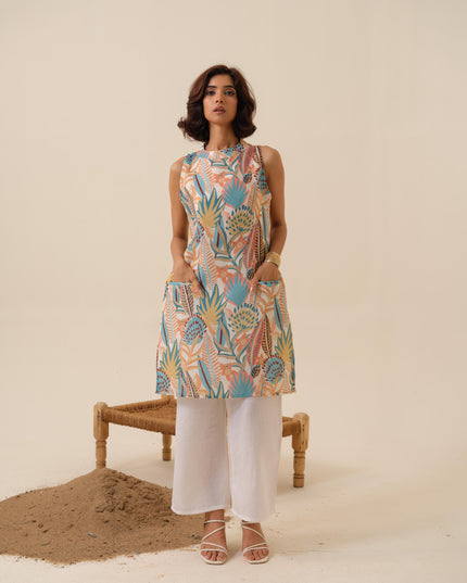Thumka Threads Printed Floral Kurta