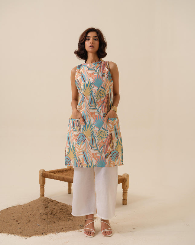 Thumka Threads Printed Floral Kurta