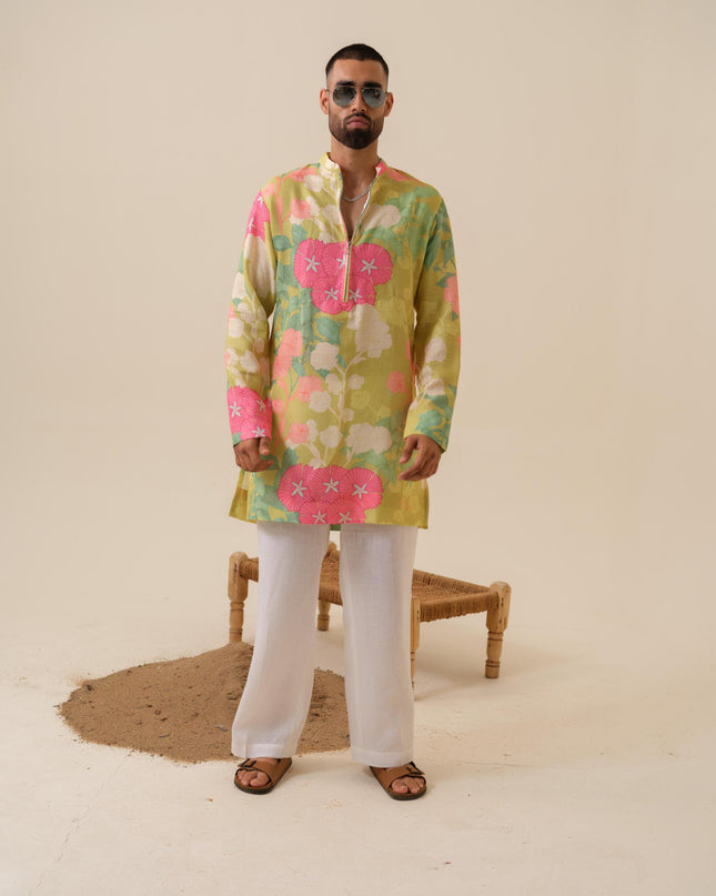 Satrangi Swag Floral Kurta
