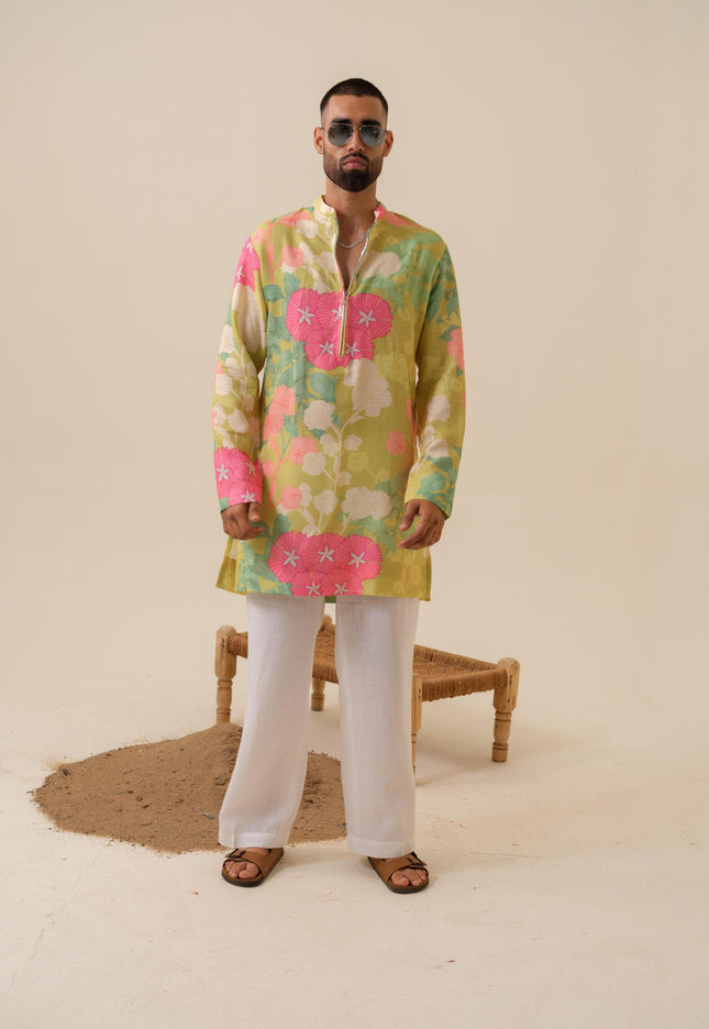 Satrangi Swag Floral Kurta
