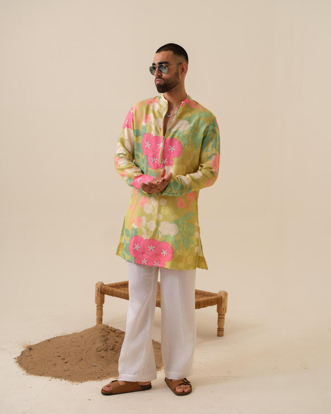Satrangi Swag Floral Kurta