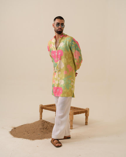 Satrangi Swag Floral Kurta