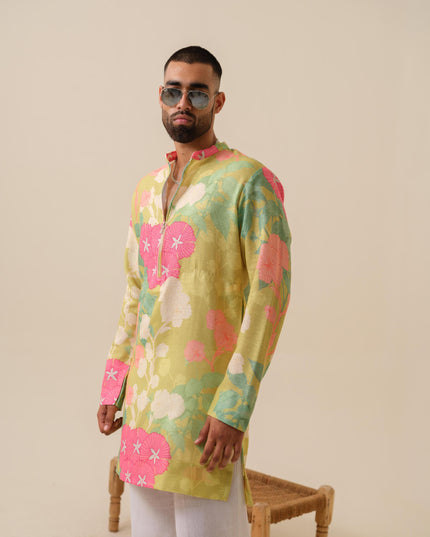 Satrangi Swag Floral Kurta