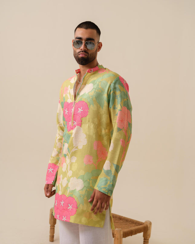 Satrangi Swag Floral Kurta
