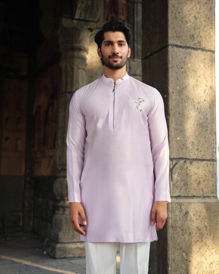Men’s Butterfly Motif Kurta – FlyDesi (Hand-Embroidered, 10 Colors)