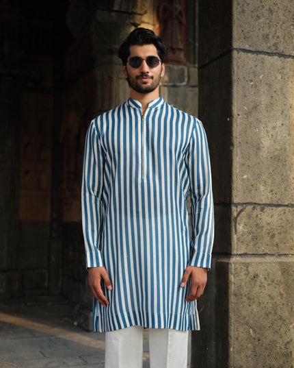 IndieSutra - Khadi Stripped Kurta