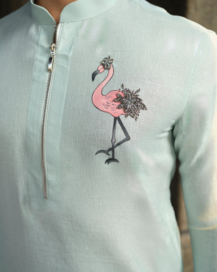 Raj Hans - Hand Painted Motif Kurta