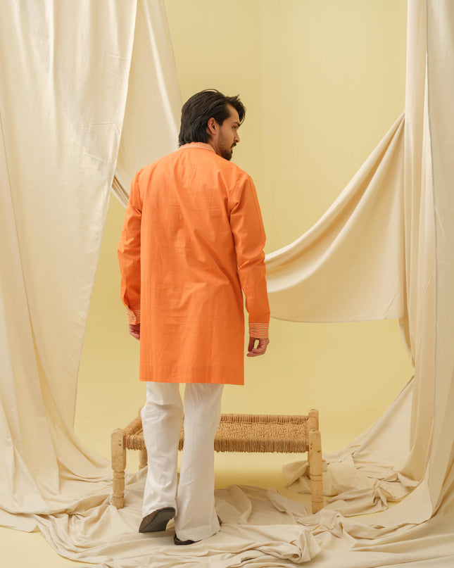 Urban Nawab Kurta (Orange)