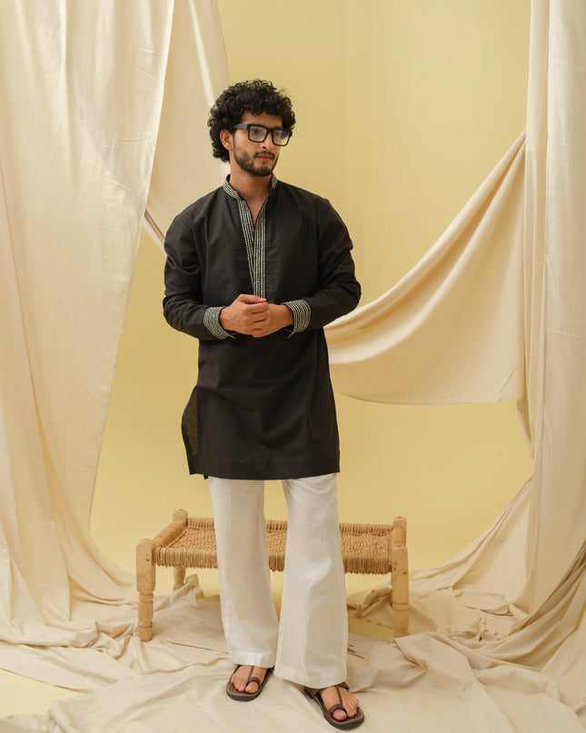 Urban Nawab Kurta (Black)