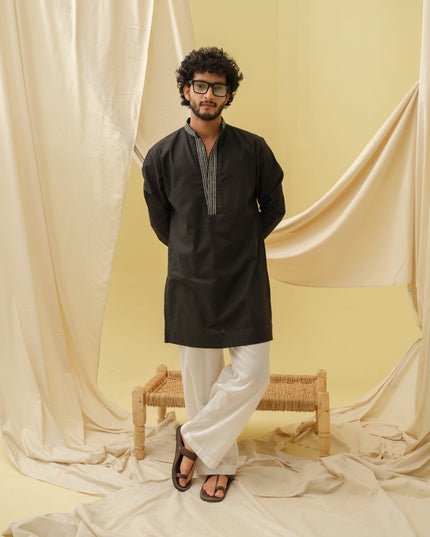 Urban Nawab Kurta (Black)