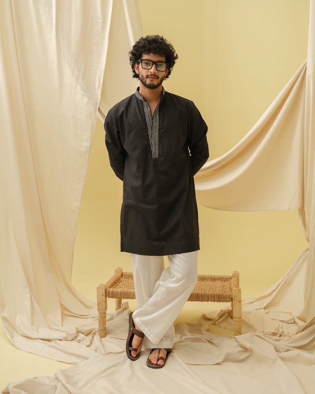 Urban Nawab Kurta (Black)