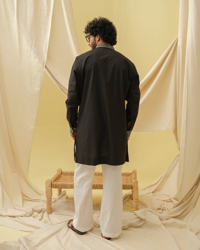 Urban Nawab Kurta (Black)