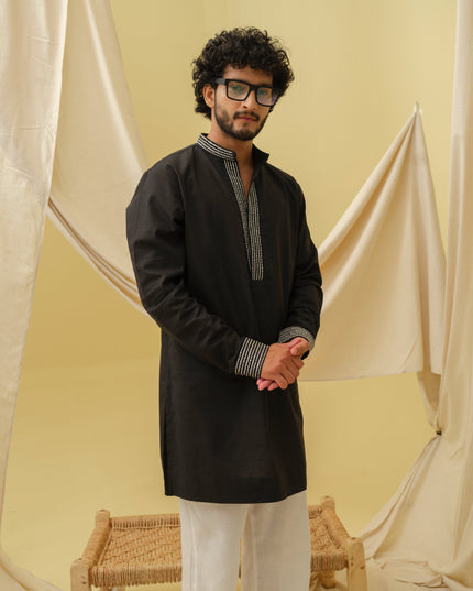 Urban Nawab Kurta (Black)