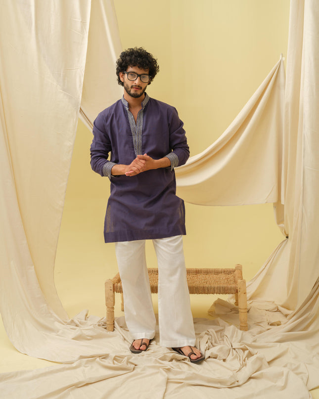 Urban Nawab Kurta (Navy Blue)