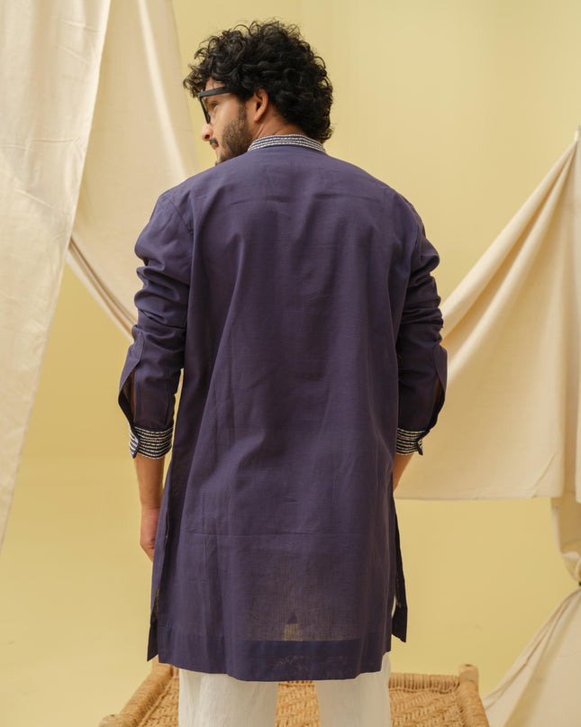 Urban Nawab Kurta (Navy Blue)
