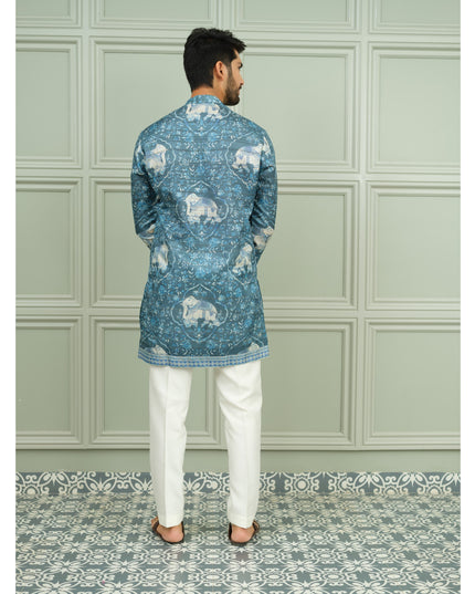 Neel-Gaj - Printed Kurta For Men